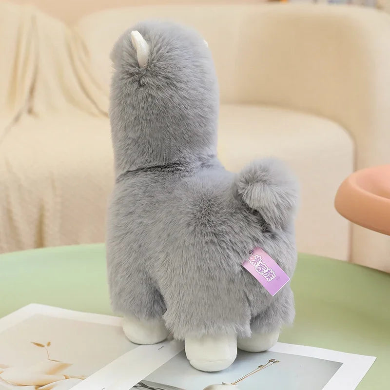 25/35cm Velvet Alpaca Plush Toy Soft And Comfortable Alpaca Doll Hug Pillow Standing Posture Sheep Soft Stuffed Animal Doll
