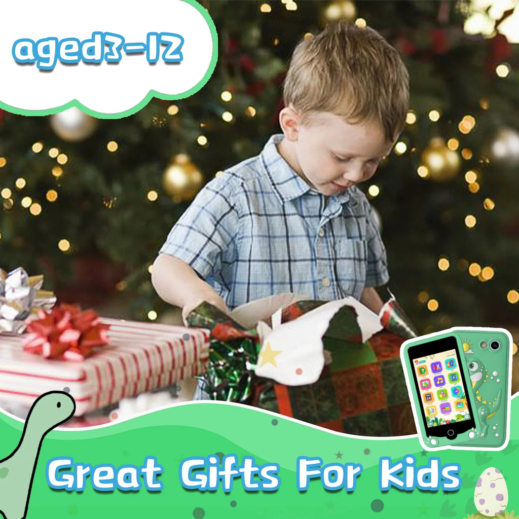 Kids Smart Phones - Educational Touch Screen Cell Phones for Children with Camera - Blue - Ages 3-12