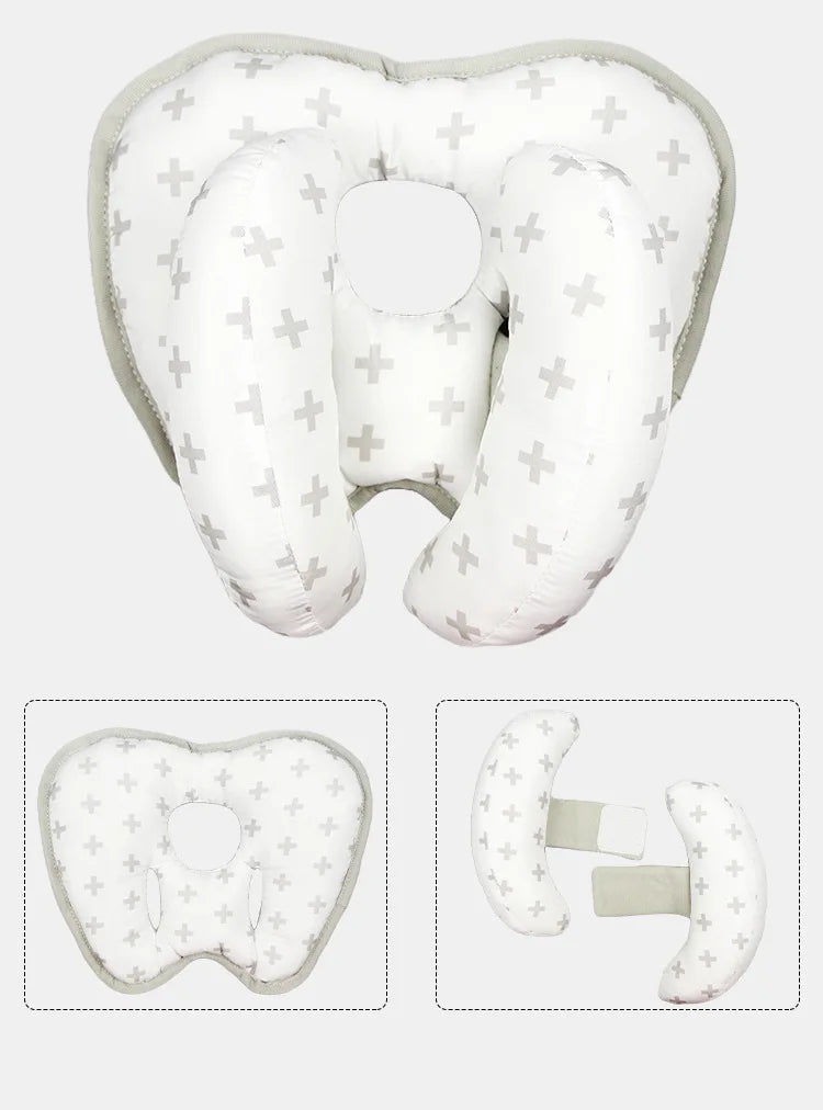 Baby Pillow Stroller Baby Head and Neck Support Pillow U-shaped Headrest Body Fixation Anti Roll Children's School Cushion