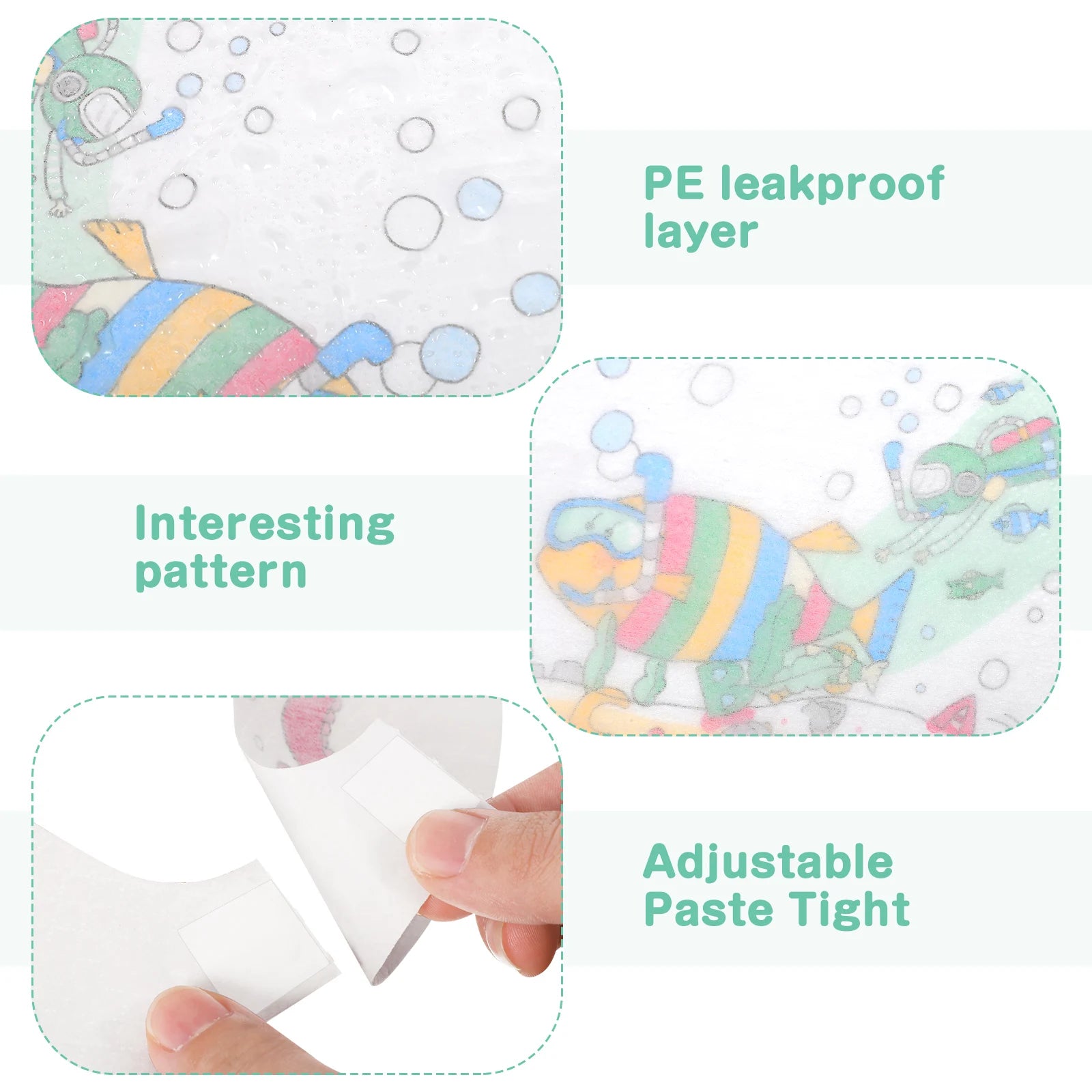40pcs Baby Disposable Bib Teething Kids Feeding Apron Clothes Protector For Infant Toddlers   Kids Meal Baby Eating Apron