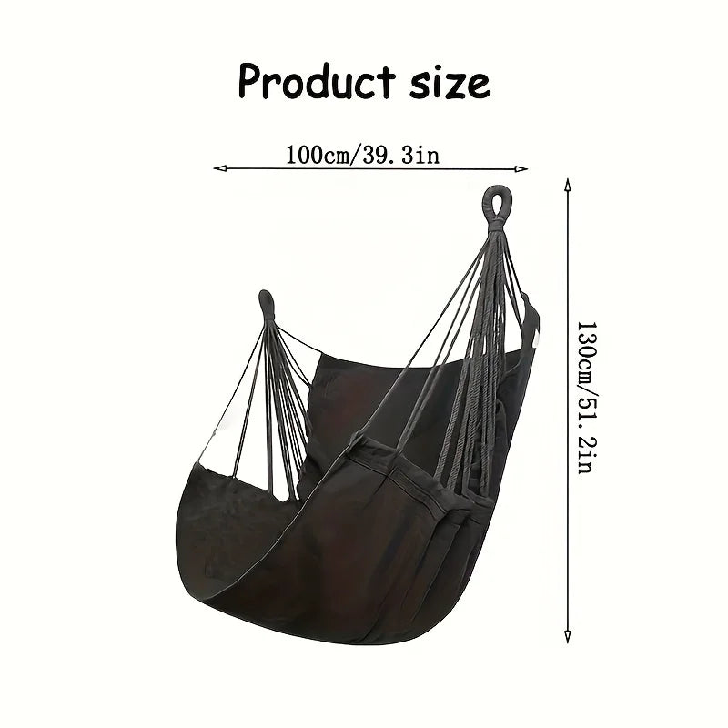 Leisure Fabric Hammock Swing Chair with Storage Bag