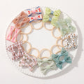 20Pcs Elastic Hair Bands for Girls Baby Scrunchies Bows Kids Hair Accessories Ties for Children