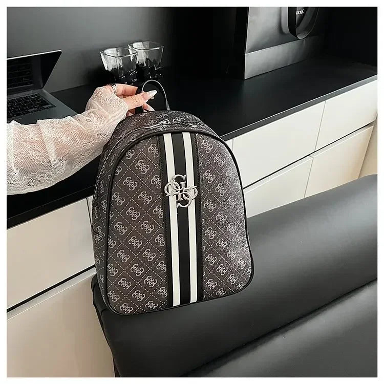Elegant Leather Vintage Diaper Bag: Luxury Crossbody Handbag For Women With Designer Letter Logo And Large Tote Capacity