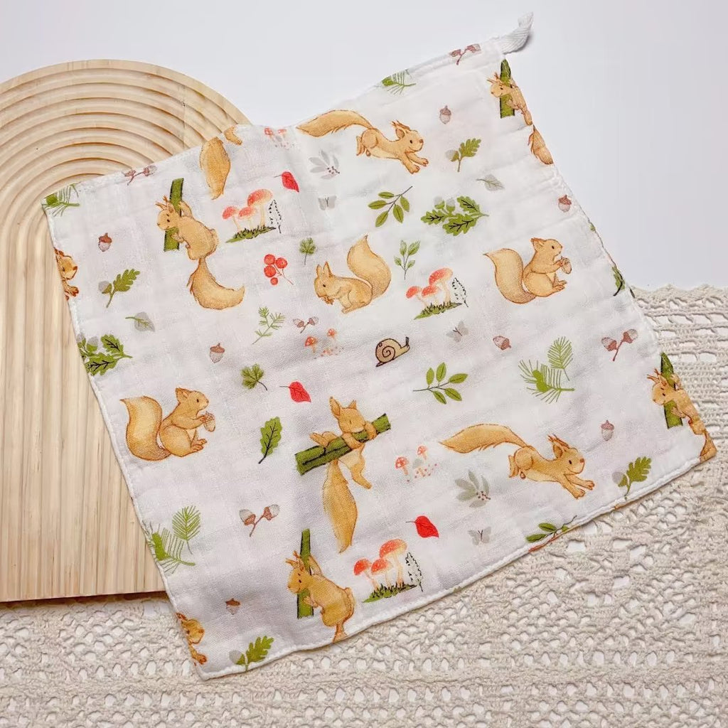 Bamboo Cotton Baby Towel Muslin Squares 4 Layer Gauze Baby Wash Face Shower Towel Newborn Baby Items