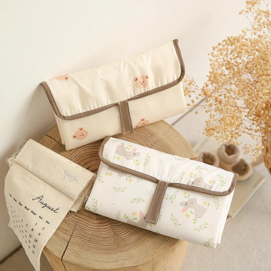 Portable Foldable Baby Diaper Changing Pad, Waterproof Detachable Infant Urine Mat Travel Changing Station for Newborn