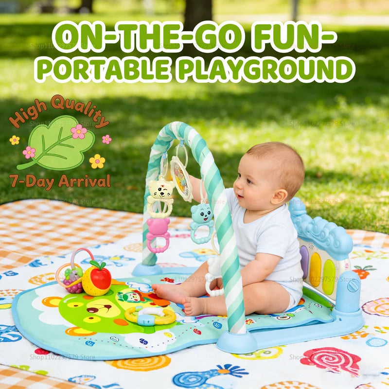 2026 Baby Play Gym Piano Mat for Newborns and Toddlers 0-36 Months Music Activity Center Early Learning Sensory Development Gift