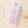 8pcs/set Ins Sweet Cute  Bows Hair Clip Fresh Printing Checkered Hairgripes Lace for Girls Striped Yarn Barrette Gifts