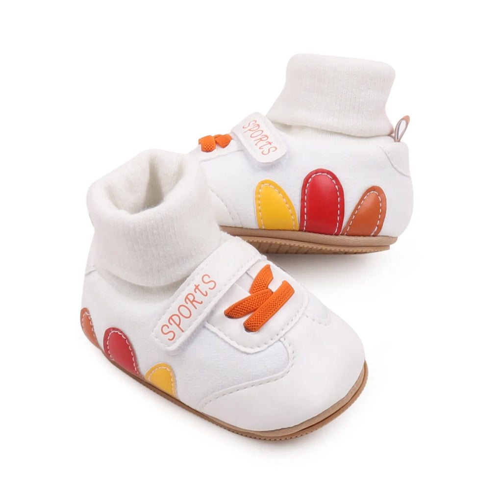 Baby Sock Shos Autumn and Winter Baby Girls Boys Ankle-covered Style 0-1 Year Old Anti Slip Fashion Design Newborn Infant Shoes