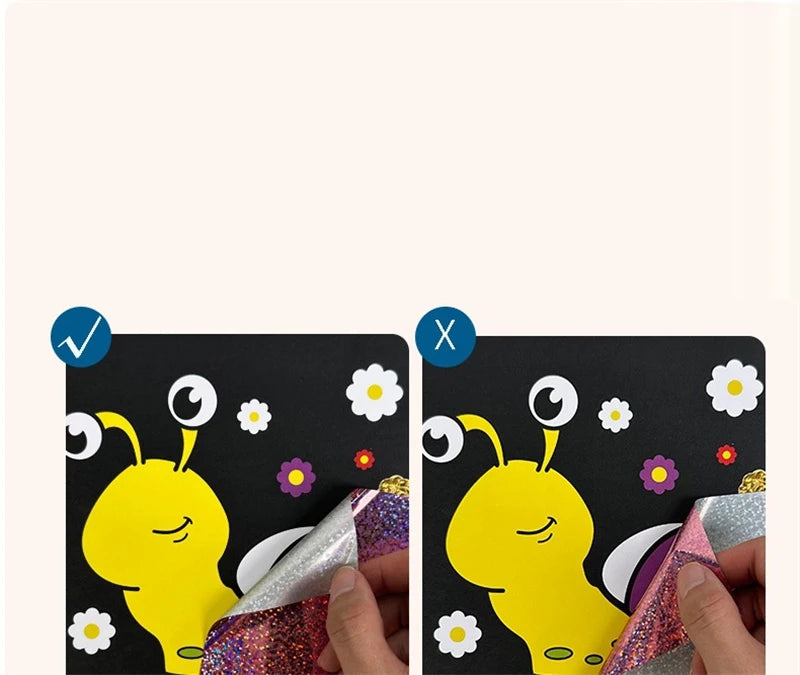 DIY Cartoon Magical Transfer Painting Crafts for Kids Arts and Crafts Toys Children Creative Educational Learning Drawing Toys