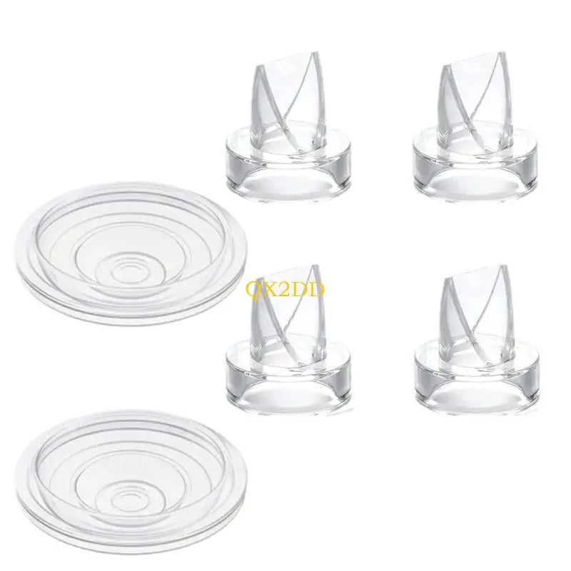 QX2D Leak Proof Pumping Accessories Silicone Valves & Diaphragms Simple Installation for Breast Pumps Safe for Moms & Baby