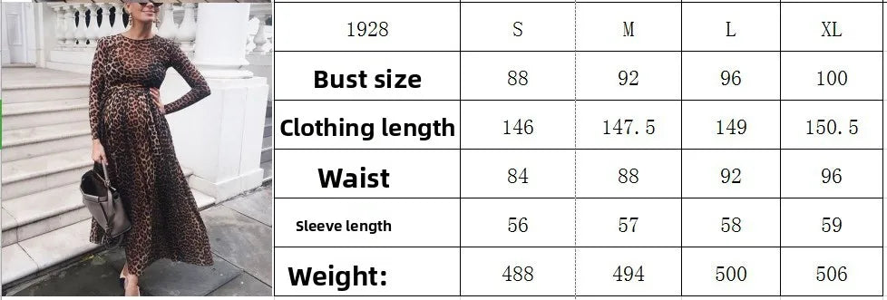Maternity Long-sleeved Dress
