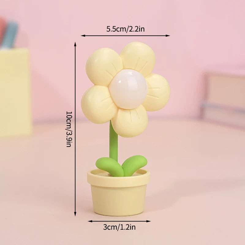 Mini Led Flower Night Light Table Lamp FL01 For Bedroom Desk Ornament Ambient Light