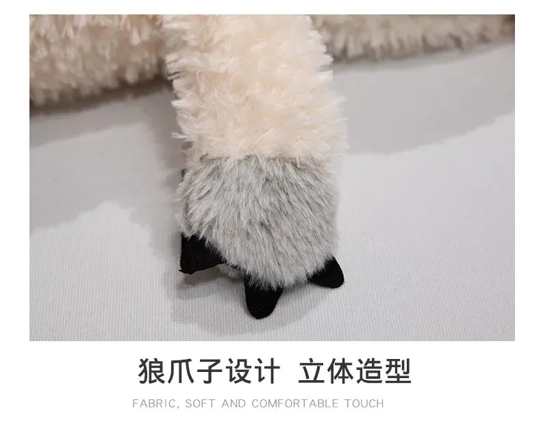 Camouflaged Wolf Plush Toy Sleepy Sheep Doll Forest Family Muppets Soft Sleep Pillow Wolf in Sheep's Clothing Birthday Gift