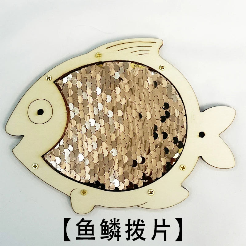 DIY Busy Board Montessori Hot  Air Dalloon Carriage Door Educational Toy Wood Chip Graphic Pairing Wooden Part For Childre Gifts