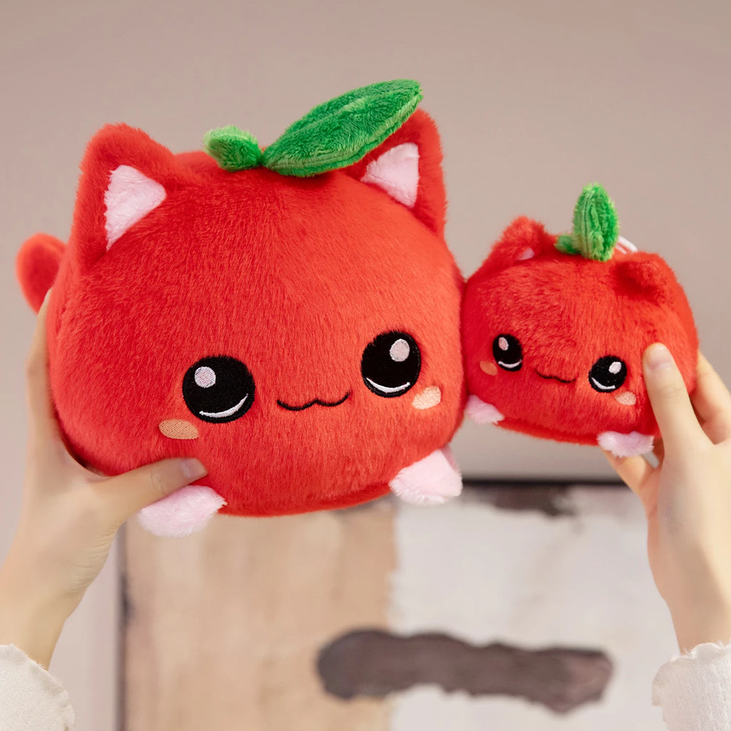 Cute Plush Dolls With Strawberry Cat Stuffed Soft Toys Fruit Sofa Doll Birthday Gift Room Decor Children's Friends Birthday