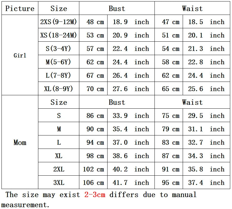Summer Dress Women Casual Family Matching Outfits Mother Daughter Dress Girl Robe Boho Dresses Children's Clothing Vestidos
