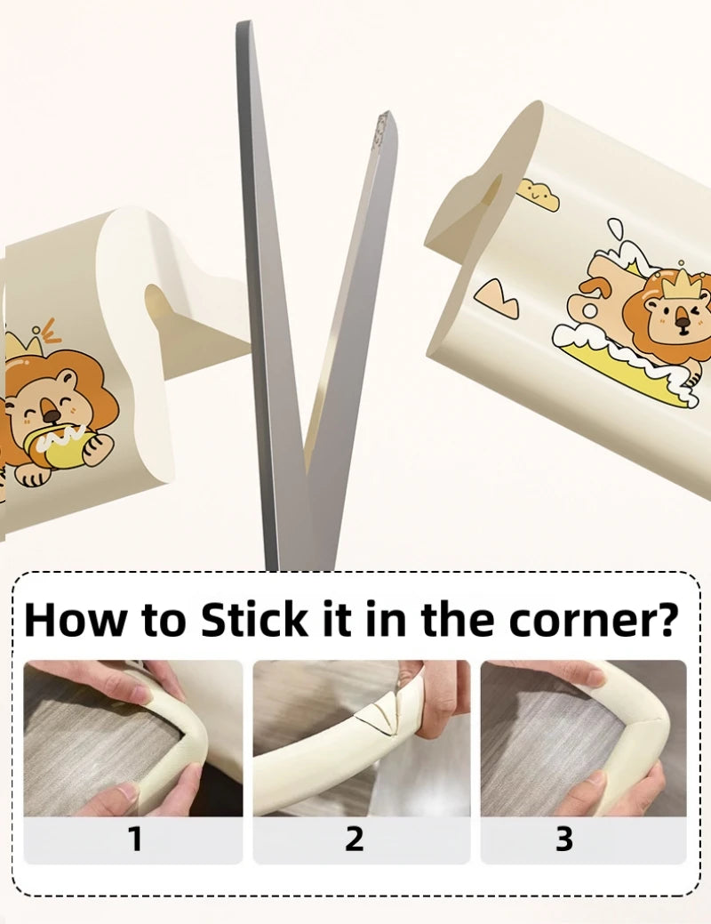 2M Baby Safety Protection Strip Cartoon Animal Foam Children Bumper Strips Kids Furniture Table Edge Guards Corner Protector