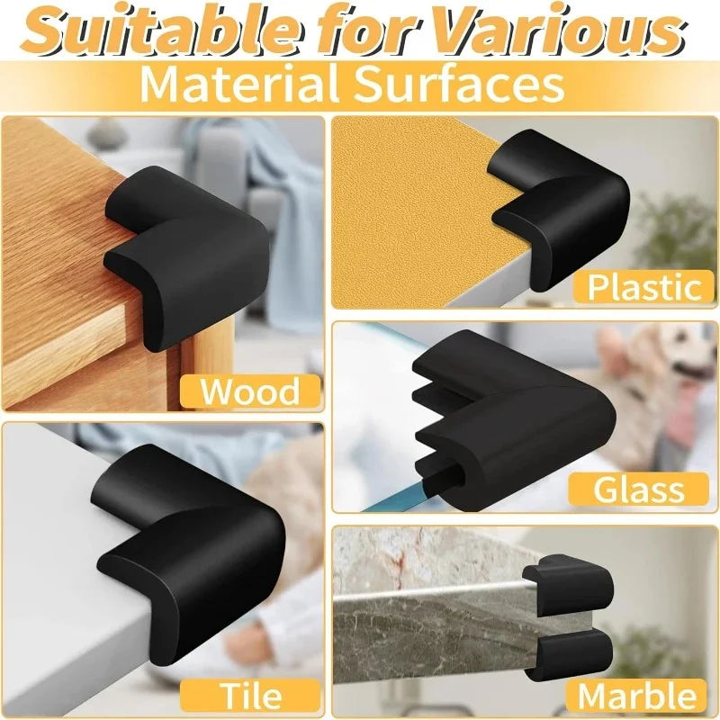 10Pcs/Lot Baby Safety Corner Protector Soft NBR Foam Baby Proofing Edge and Corner Guards Child Safety Corner Bumpers with Tapes