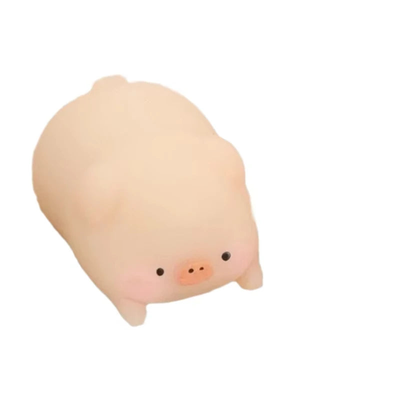 Cute Flesh Color Pig Squishy Squeeze Toy, Super Soft Slow Rising Stress Relief Fidget Toy, Adult Decompression Sensory Gift