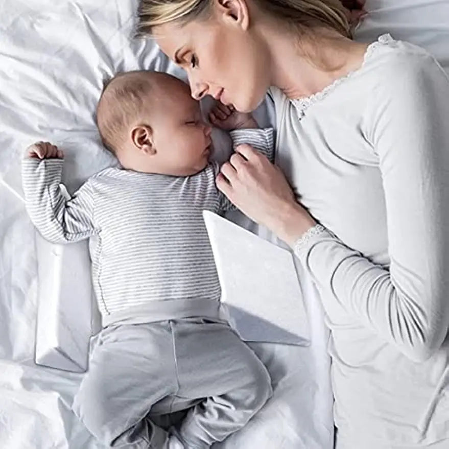Baby Side Sleeping Pillow Head Protecter Newborn Head Anti-Spitting Milk Travel Pillow Infant Sleeping Wedge Cushion