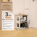 3 5 7 Tier Shoe Organizers Indoor Shoe Rack Organizer Folding Shoe Hanger Foldable Sneaker Shelf Home Door Shoes Storage Shelves