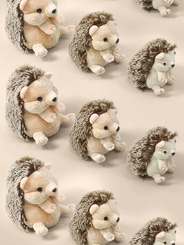 Cute Hedgehog Plush Toy Stuffed Animal Sleeping Companion Doll for Room Decor Adorable Birthday Gift