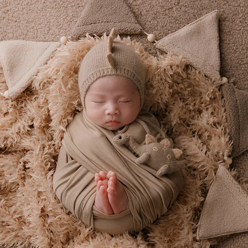 32x170CM Soft Stretch Wrapping Newborn Photography Prop Wool Blanket Swaddle For Baby Photo Prop Infant Studio Shoot Accessories