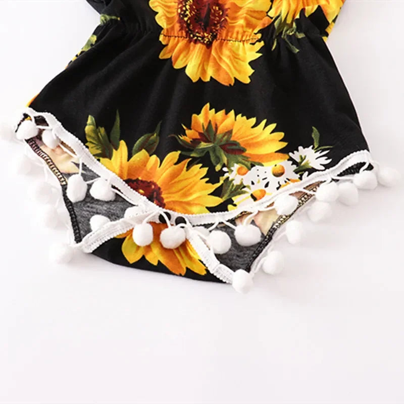 Summer Family Matching Outfits Women Jumpsuit Beach Girls Dresses Vestidos Baby Romper Mother Daughter Dress Children's Clothing