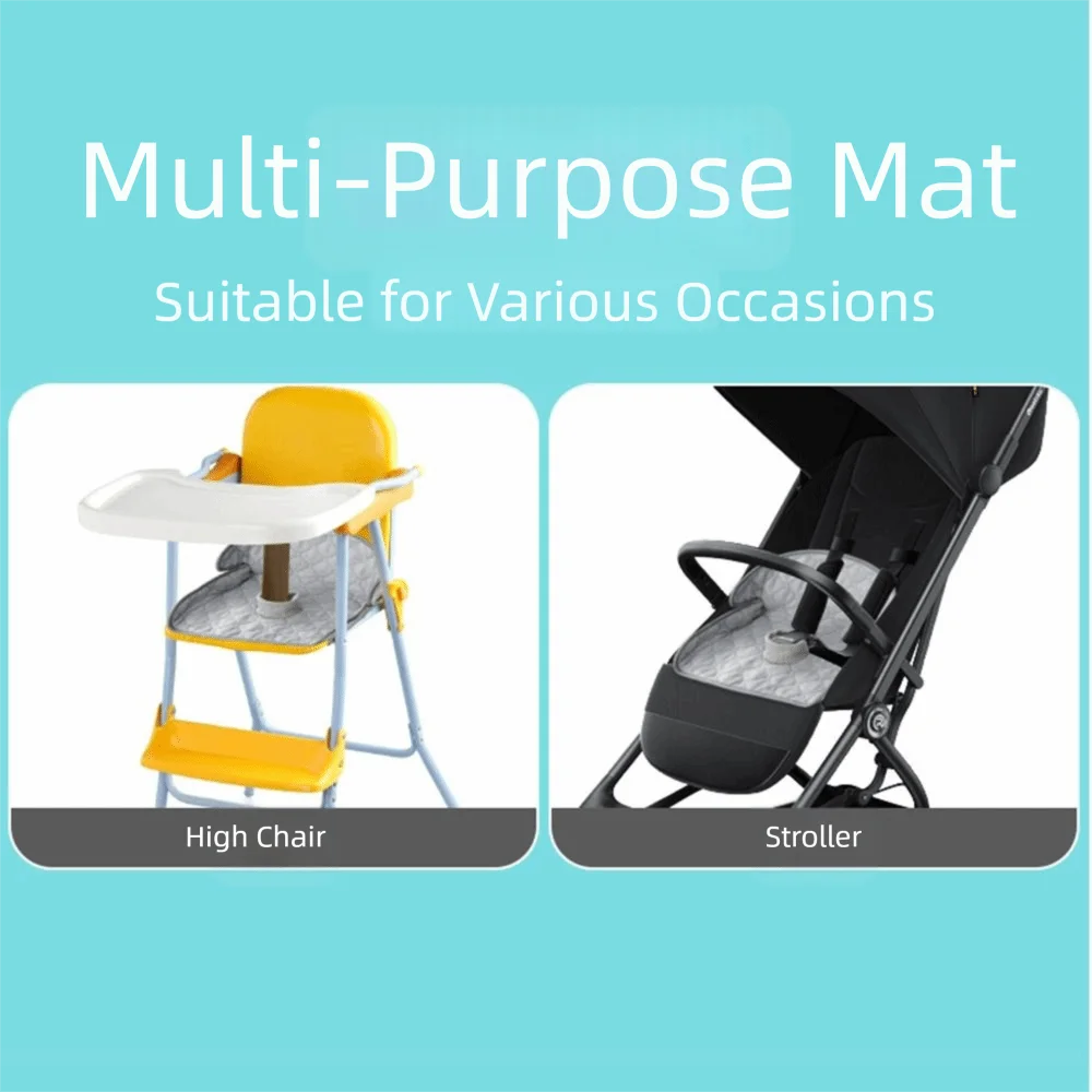 Water-absorbing Baby Carseat Mat Waterproof Foldable Stroller Seat Cushion Skin-friendly Non-slip Baby Seat Pad Changing Mat