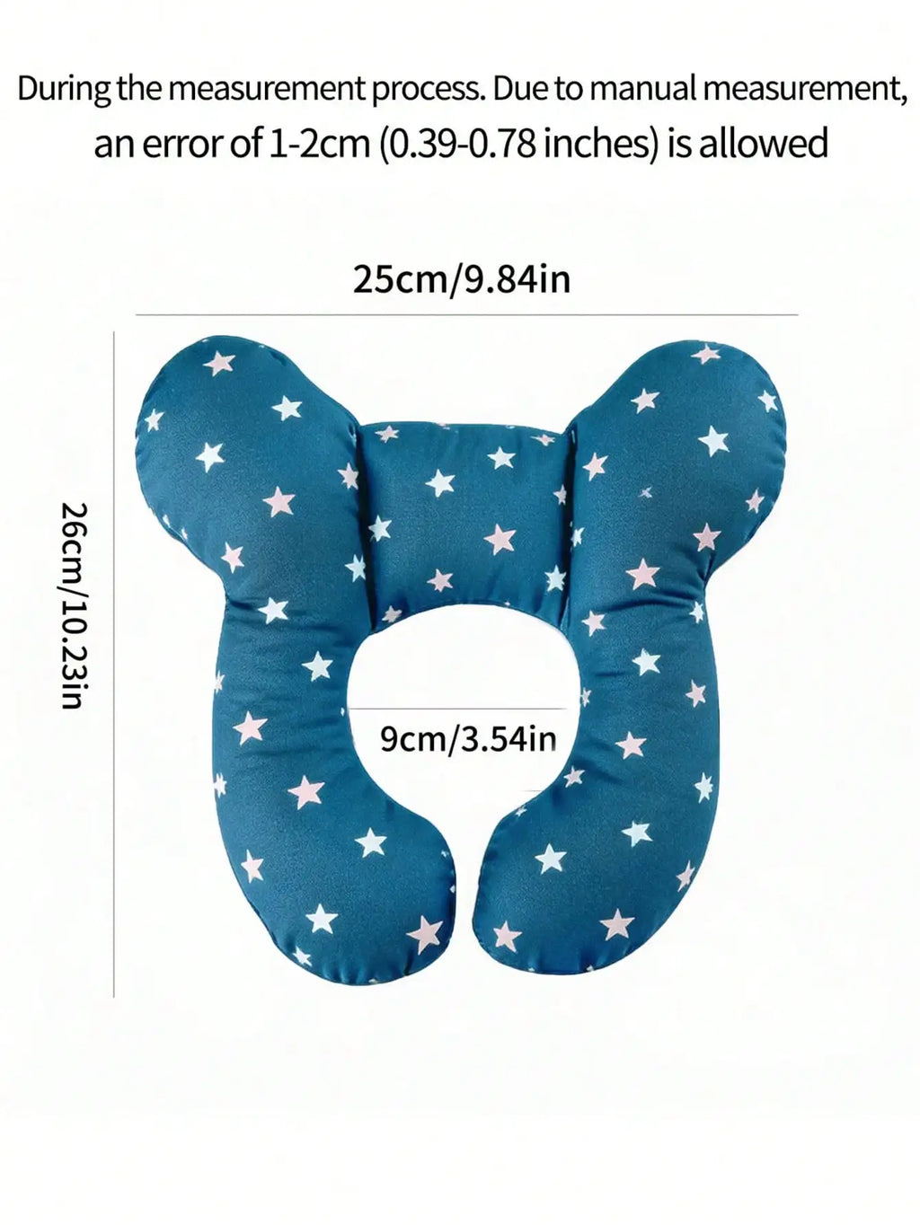 1Pc Baby U-Shaped Pillow, Infant Travel Neck Pillow, Soft-Breathable-Cute Cartoon Pattern, Soft Baby Head Support Cushion, Suitable for Car Seats, Strollers, and Travel