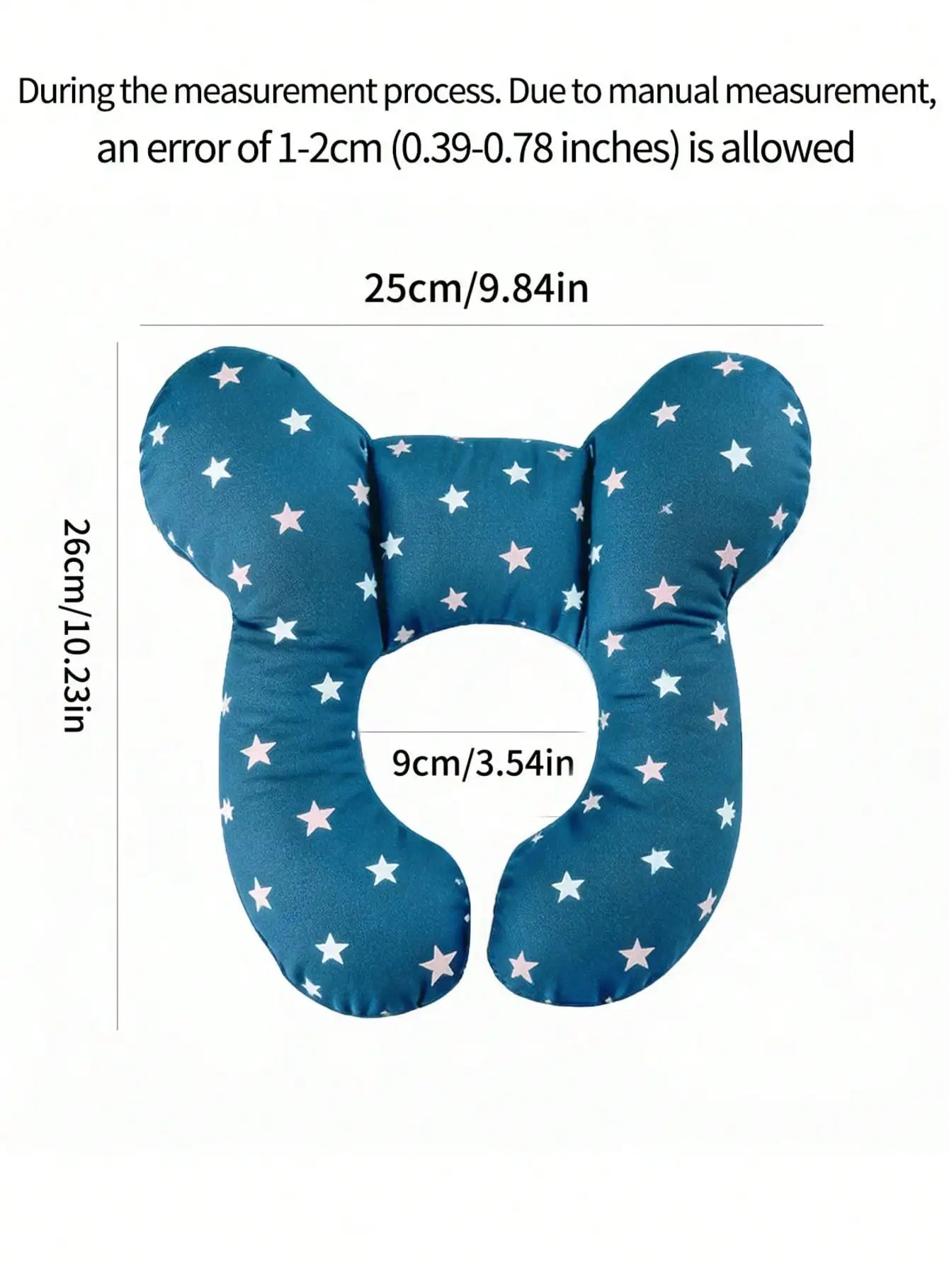 1Pc Baby U-Shaped Pillow, Infant Travel Neck Pillow, Soft-Breathable-Cute Cartoon Pattern, Soft Baby Head Support Cushion, Suitable for Car Seats, Strollers, and Travel