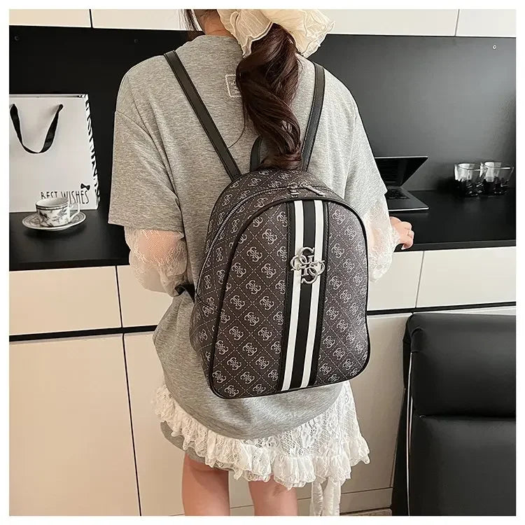 Elegant Leather Vintage Diaper Bag: Luxury Crossbody Handbag For Women With Designer Letter Logo And Large Tote Capacity