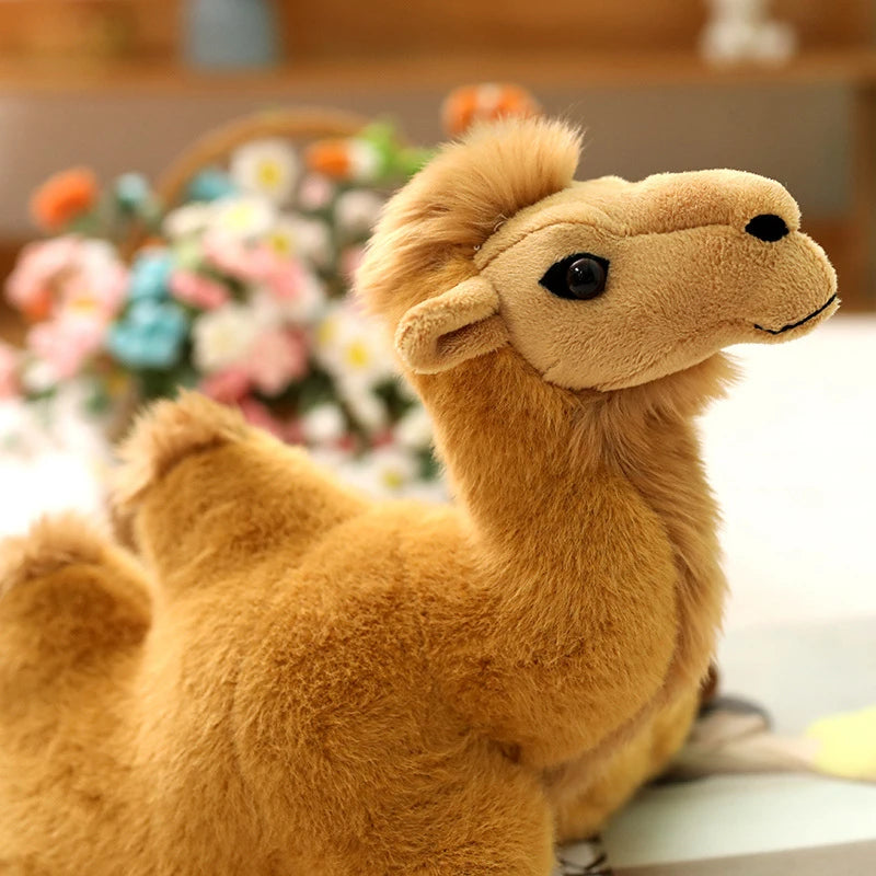 Simulation Standing Camel Plush Toys Soft Stuffed Steric Camel Toys For Children Creative Decor For Bookcase/Car Funny Gift