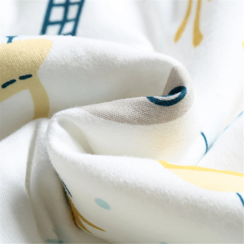 2.5Tog Spring and Autumn Thin Baby Sleeping Bag U-Shaped Cartoon Pure Cotton Kidsren's Sleeping Bag Anti-Kick Quilt 0-3Y Baby Sleeping Bag