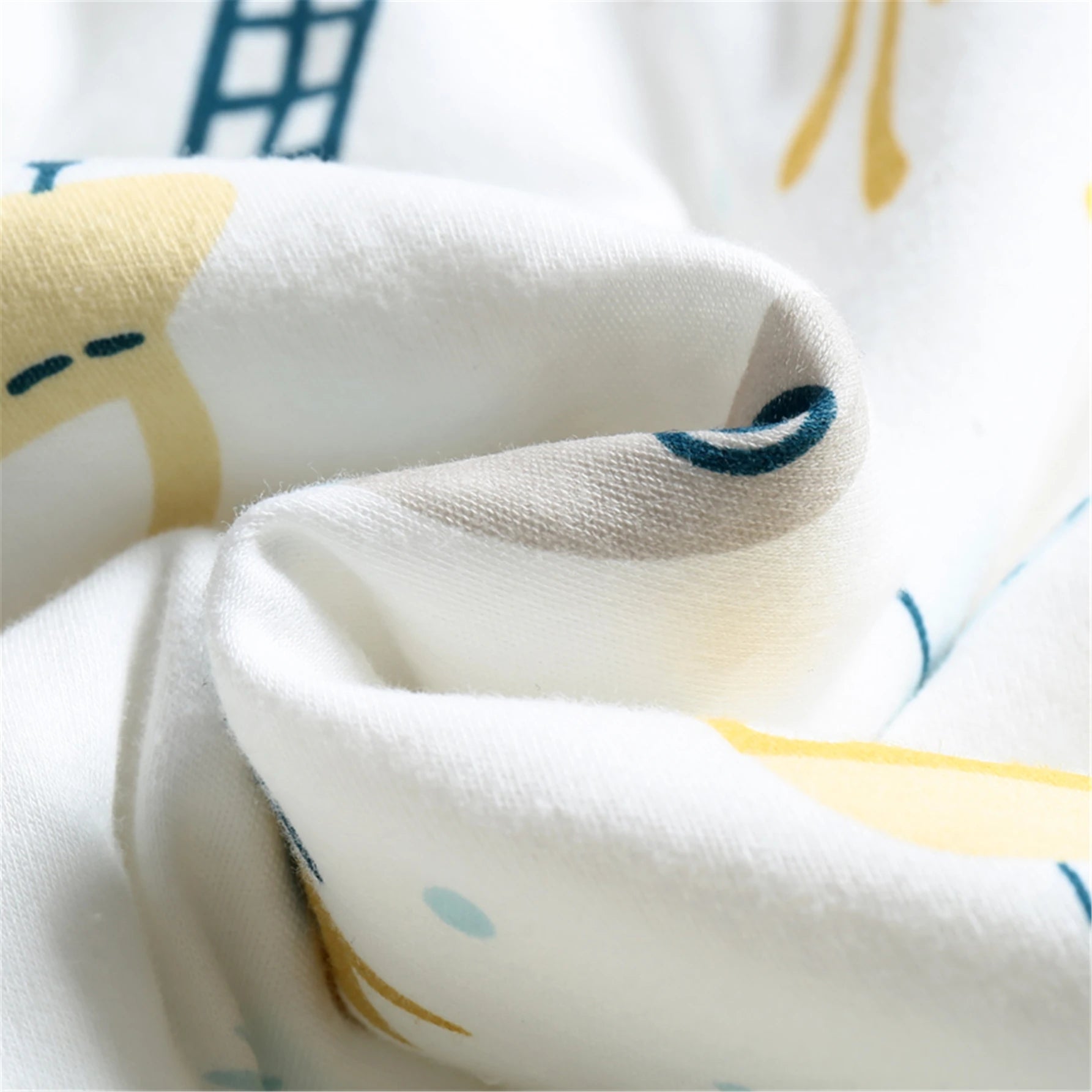 2.5Tog Spring and Autumn Thin Baby Sleeping Bag U-Shaped Cartoon Pure Cotton Kidsren's Sleeping Bag Anti-Kick Quilt 0-3Y Baby Sleeping Bag