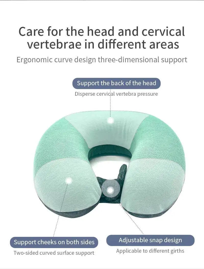 New Baby Headrest U-Shaped Portable Memory Foam Neck Support Children's Pillows Travel Pillow Breathable Soft Body Accessory