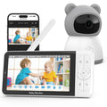 Tuya Smart Baby Monitors camera  5"1080P Display Temperature Detection APP View Control Baby Nanny 2-Way Audio Baby Cam