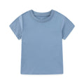 1-Piece Solid Color Kids T-shirt 2-6 Years Old Children Boy Girl Tops Short Sleeves Child Clothes