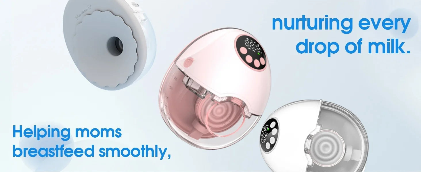 Upgrade Electric Breast Pump Handsfree With UV Sterilize & Heating Base BPAFree Silent Invisible Portable Double Breastmilk Pump