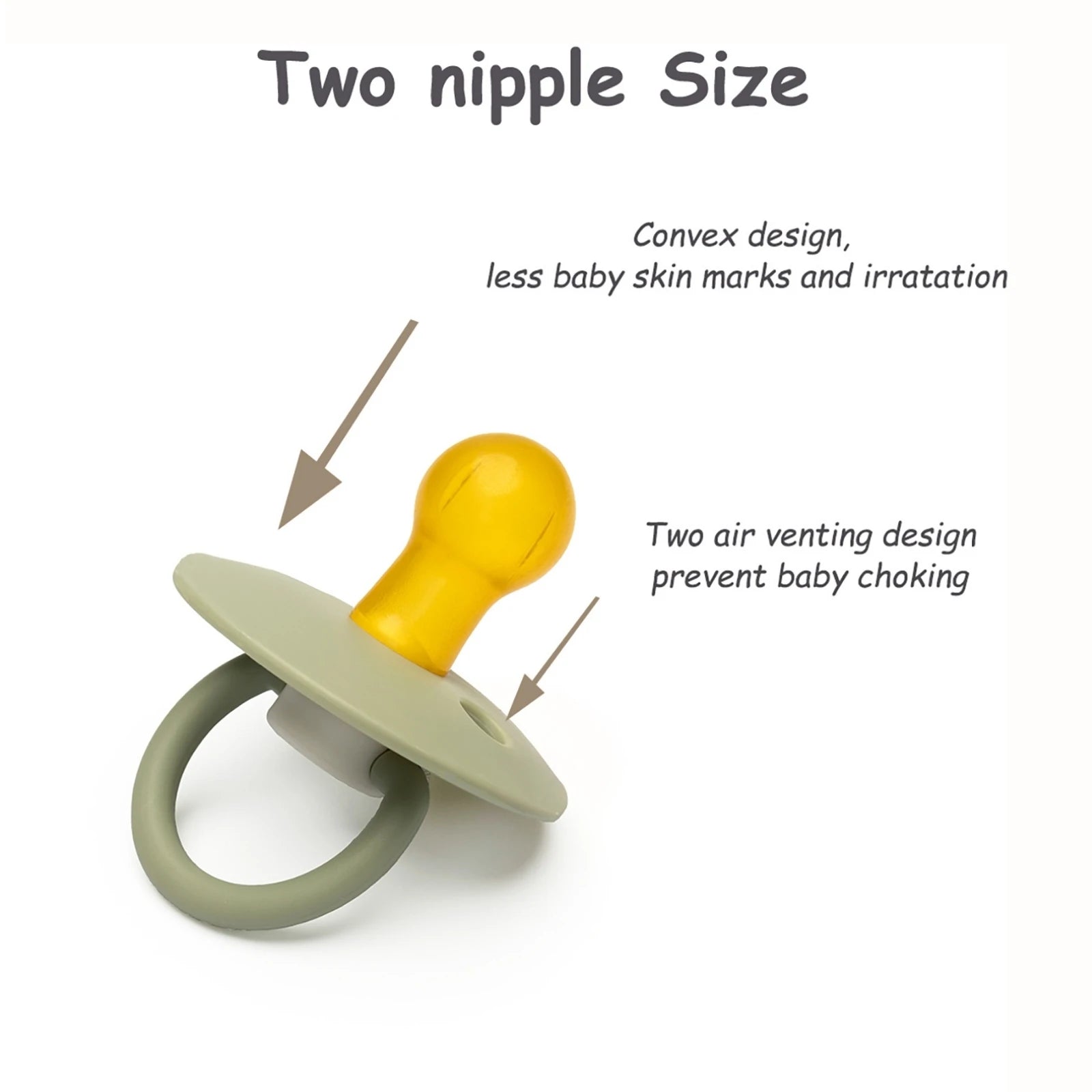 Erduo Little Bear Soft Baby Silicone Nipple Pacifiers for Newborn Sucking Babies From 0 12 Months Baby Care Utensils