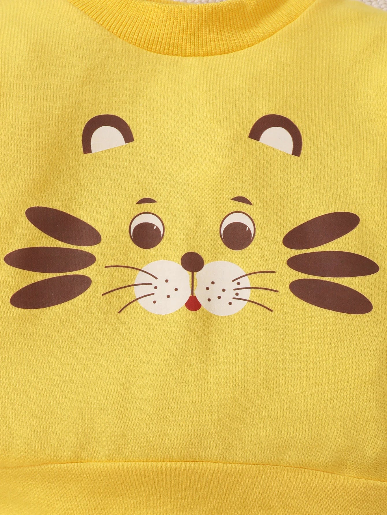 2Pcs Baby Boy Casual Set Cartoon Little Tiger Long Sleeve+Long Sleeve Set Suitable for 0-3 Year Men's Baby Spring and Autumn Set