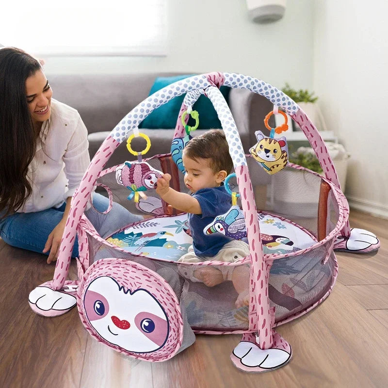 Multifunctional Baby Game Gym Play Mat Climbing Mat Fitness Rack Infant Educational Toys Rug Blanket Ball Pit Activity Pool Gift