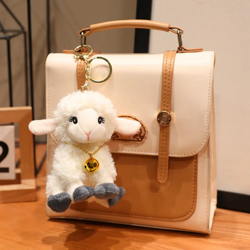 2026 Adorable Bell Sheep Stuffed Plush Toys Accompany Sheep Stuffed Animals Soft Collectible Kids Fans Birthday Xmas Toys Gift