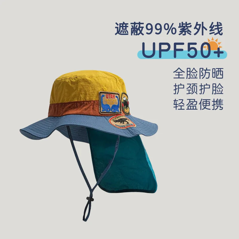 SunGuard Kids Quick Dry Sun Protection Hat Model SgHat01 For Summer Beach Boys And Girls