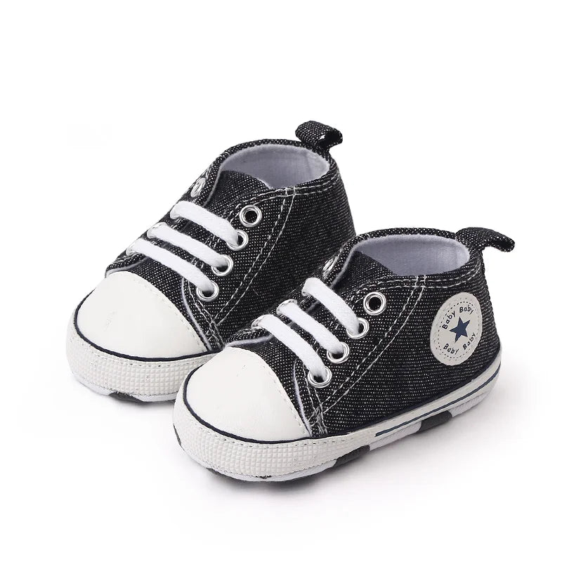 Carter's Baby Shoes First Walker Canvas Sneakers Non Slip Soft Sole For Toddlers