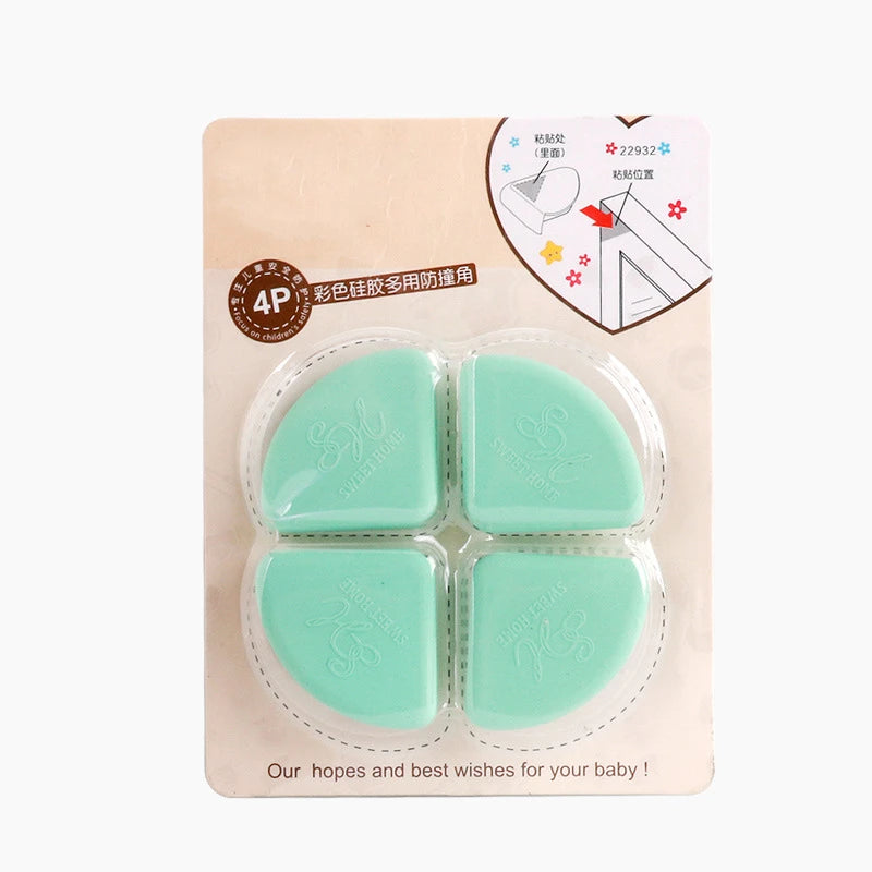 Table Corner Protector Guards for Baby Safety 4 Pack 3x3cm Silicone Edge Bumper for Glass Tables
