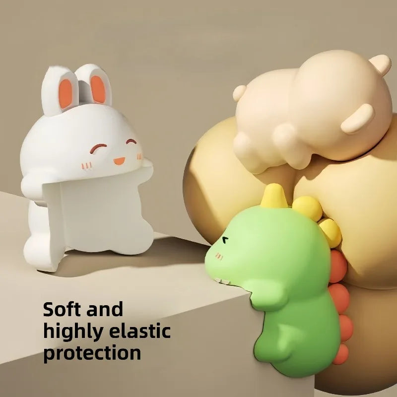 Cartoon Silicone CornerProtectorDinosaur Rabbit Bear Anti-Collision Edge Guard Safety Cover for Baby Kids Furniture Table Window
