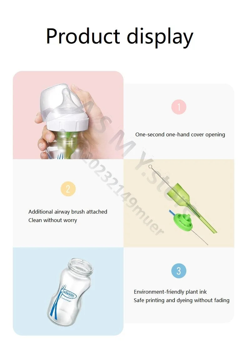 NEW Dr. Brown's glass bottle drbrowns newborn glass bottle baby PPSU bottle anti-flatulence
