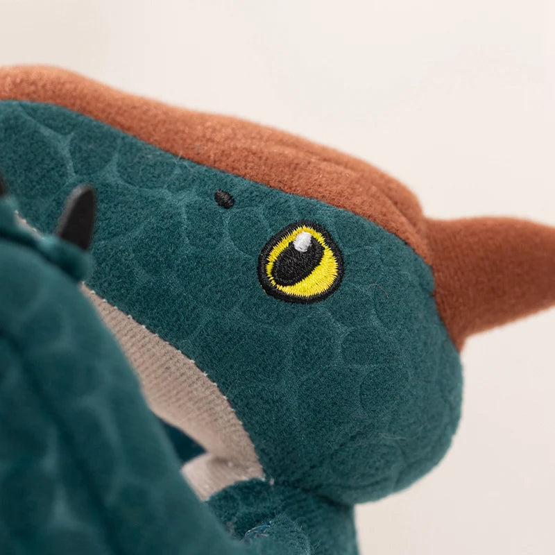 Hot 12cm Cyan Pterosaur Plush Toy Embossed Dinosaur Stuffed Animal Soft Prehistoric Creature For Kids Birthday Gift Room Decor