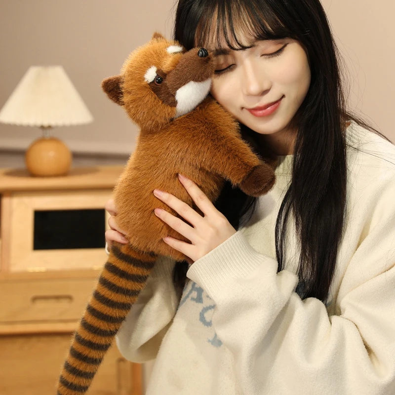 Hot 1pc 50cm Realistic Raccoon Stuffed Animal Doll - Cute Simulation Handmade Toy High Quality Lovely Kids Ornament Gift